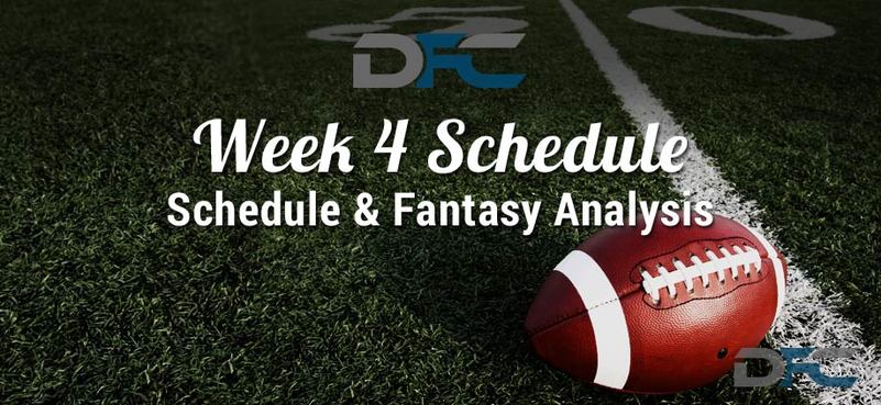 NFL Week 4 Schedule 2016